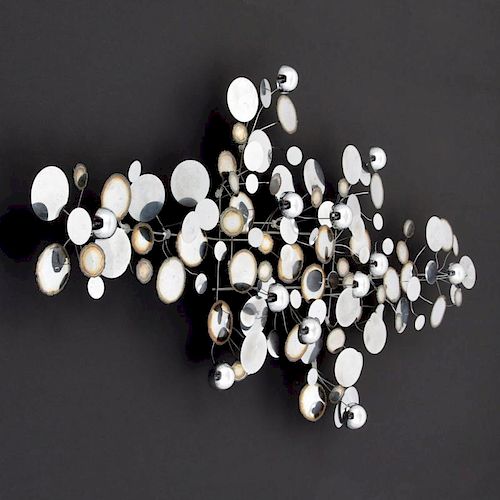 Large Curtis Jere RAINDROPS Wall Sculpture