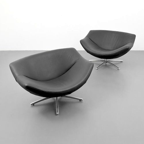 Gerard Van Den Berg GIGI Leather Lounge Chairs