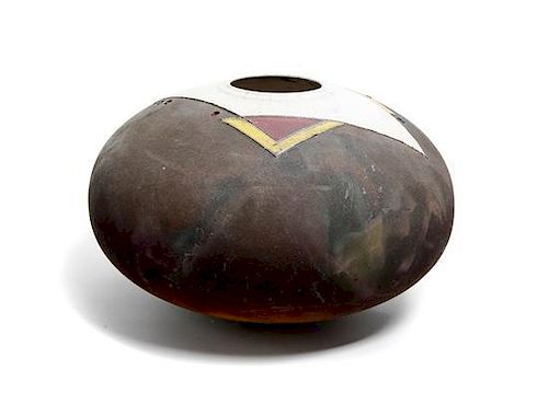 A Contemporary Studio Pottery Vessel, Russell Kagan, Height 8 inches.