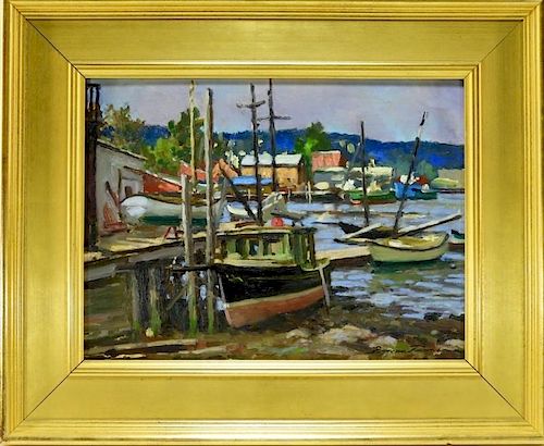 Bruce Backman Turner MA Seascape Oil Painting