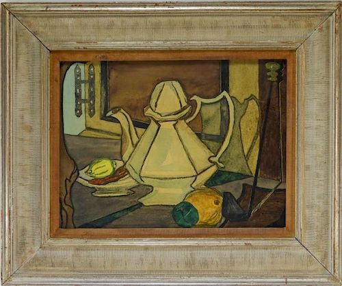 Aft. Georges Braque Still Life Teapot Painting