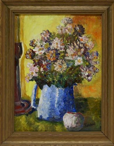 Max Kuehne American Expressionist Floral Painting