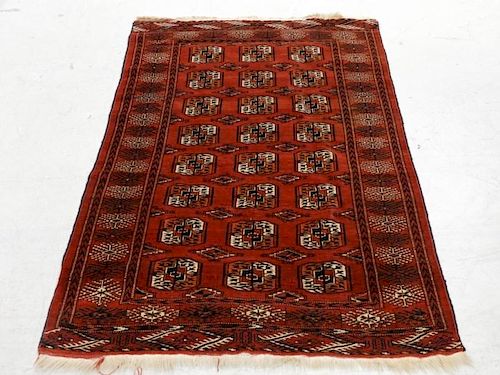 Oriental Bokhara Wool Carpet Rug