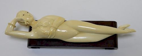 Chinese Carved Ivory Female Nude Doctor's Model