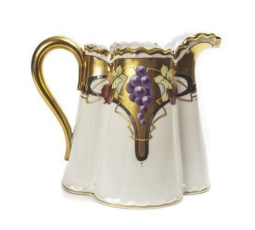 Pickard China Company Porcelain Pitcher, Height 6 inches.