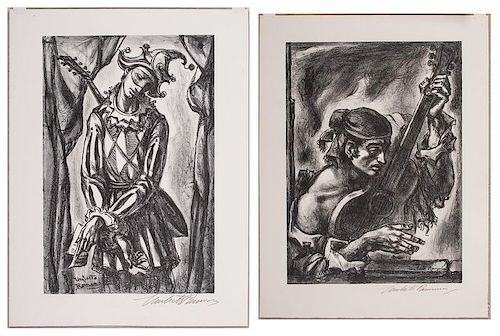 Umbert Romano (Italian-American, 1905-1984), Two Lithographs