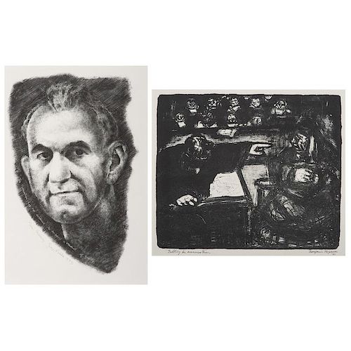 George Biddle (American, 1885-1973) and Benjamin Kopman (American, 1887-1965), Two Lithographs
