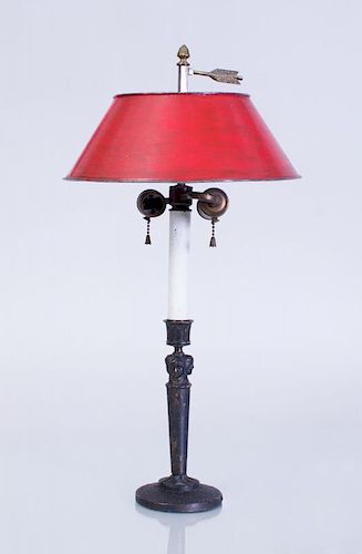 FRENCH DIRECTOIRE CANDLESTICK LAMP
