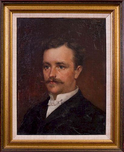 ATTRIBUTED TO EDGAR JULIAN BISSELL (1856-?): BUST OF A GENTLEMAN