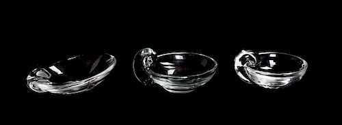 * Two Steuben Glass Articles Width of widest 7 inches.
