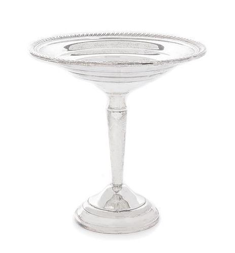 * An American Silver Weighted Compote, Arrowsmith Silver Corp., Brooklyn, NY, 20th Century,