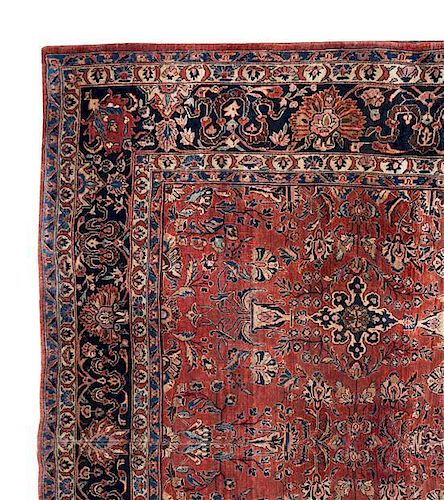 A Sarouk Carpet 11 feet 6 inches x 10 feet.