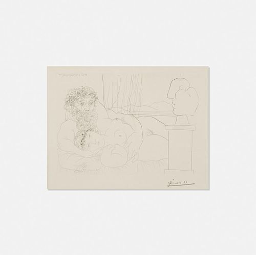 Pablo Picasso, Le Repos de Sculpteur, I from La Suite Vollard