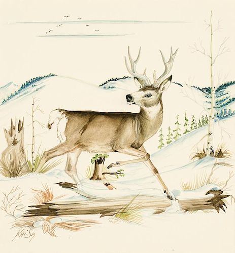 Percy Sandy (1918-1974), "The Mule Deer"