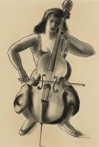 Doel Reed (1895-1985), "Woman with Cello"
