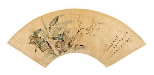 * Cheng Jiasui, (1565-1643), Plantain Leaves and Stones