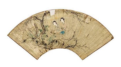 * Anonymous, (QING DYNASTY), Ladies Stand by the Window