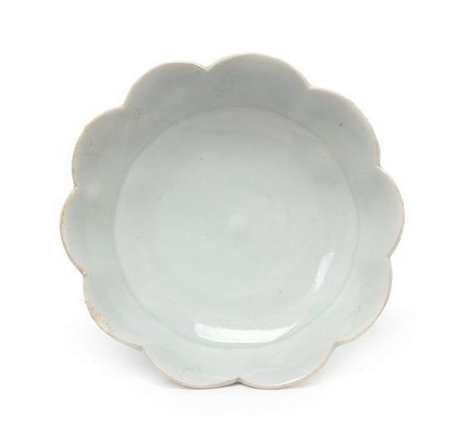 A Qingbai Glazed Porcelain Saucer Dish Diameter 4 1/8 inches.