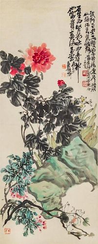 After Wu Changshuo and Pu Hua, (1844-1927, 1832-1911), Flowers