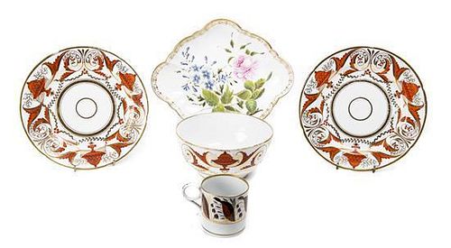 A Collection of Derby Porcelain Articles, Length of serving dish 10 7/8 inches.