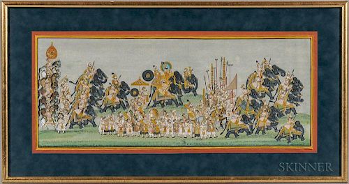 Pitchwai Painting of a Royal Procession