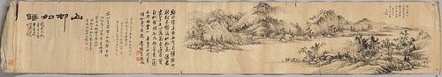 Loose Hand Scroll Landscape Painting