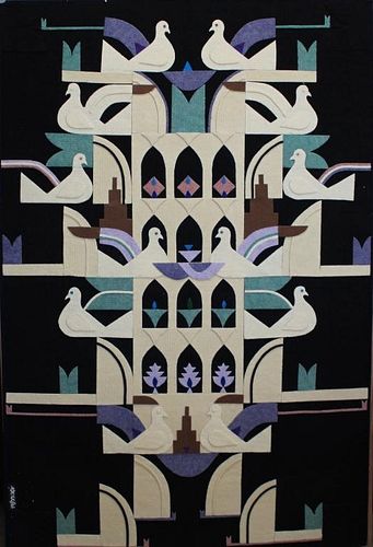 Vintage, Doves of Peace Wall Hanging, Signed