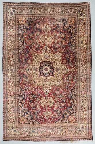Antique Meshed Rug, Persia: 9'4'' x 14'8''