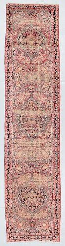 19th C. Lavar Kerman Rug , Persia: 2'9'' x 11'4''