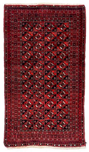 Antique Turkmen Rug: 3'3'' x 5'9''