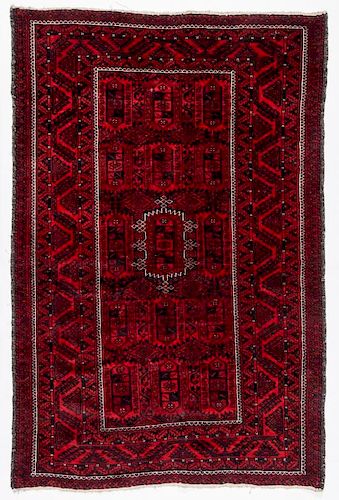 Semi-Antique Beluch Rug, Afghanistan: 4'2'' x 6'4''