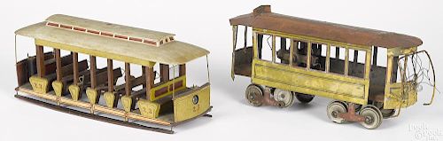 Two trolley toys