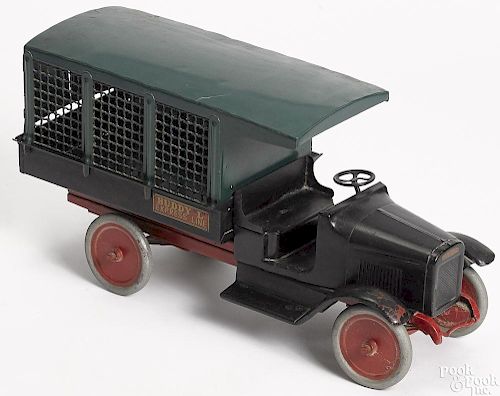 Buddy L pressed steel Express Line delivery truck