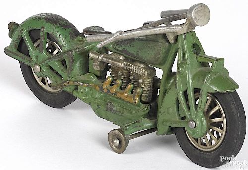Hubley cast iron Indian four cylinder motorcycle