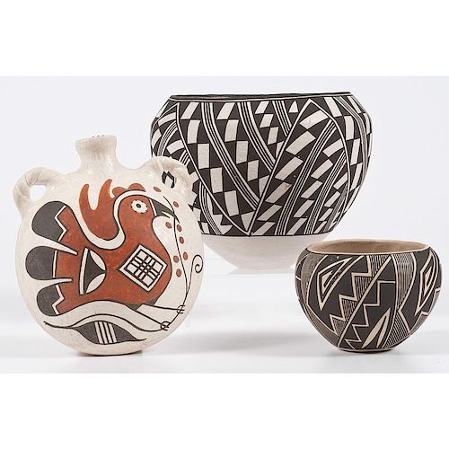 Sarah Garcia (Acoma, 1928-2015) Pottery Jars PLUS