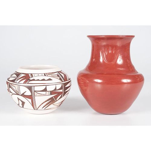 Grace Navasie (Hopi, b. 1953) and Sharon Naranjo Garcia (Santa Clara, b. 1951) Pottery