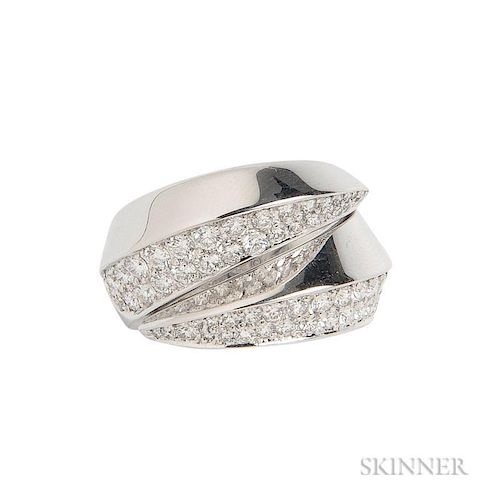 18kt White Gold and Diamond Ring, Cartier