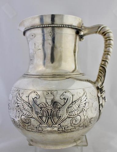 Important Tiffany & Co. Sterling Water Pitcher
