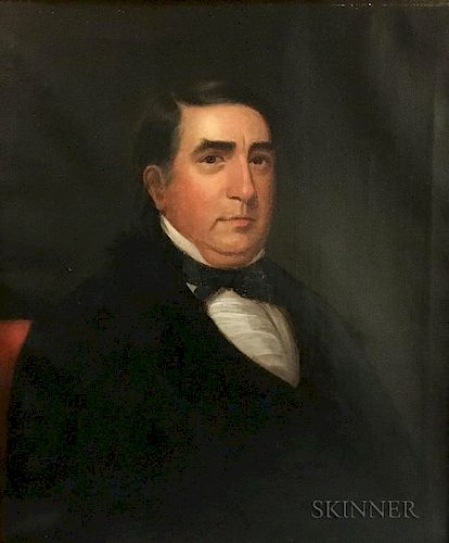 American School, 19th Century  Portrait of Jacob Weidman.