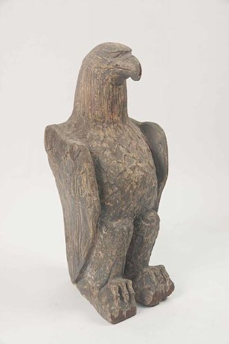 Carved Standing Eagle