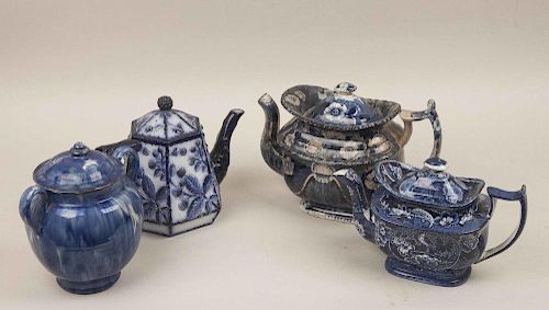 Blue and White Ceramic Items