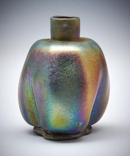 Louis Comfort Tiffany LCT bulbous favrile bud vase