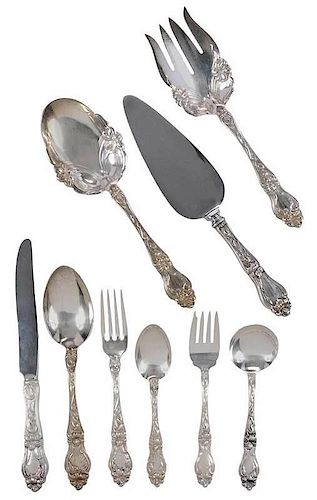 Lily Sterling Flatware, 123 Pieces