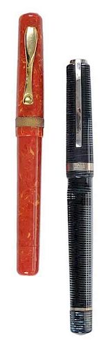 Two Visconti Fountain Pens & Power Filler