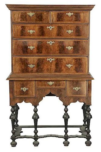 American William and Mary High Chest