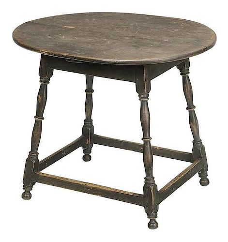 American William and Mary Painted Tavern Table