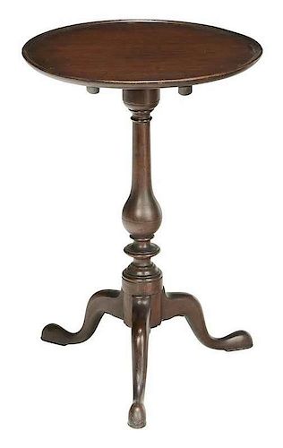 American Chippendale Dish Top Candle Stand