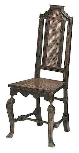 William and Mary Caned Side Chair