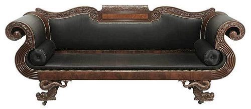 Fine Philadelphia Classical Mahogany Sofa