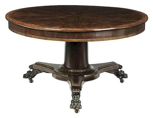 American Classical Tilt Top Dining Table